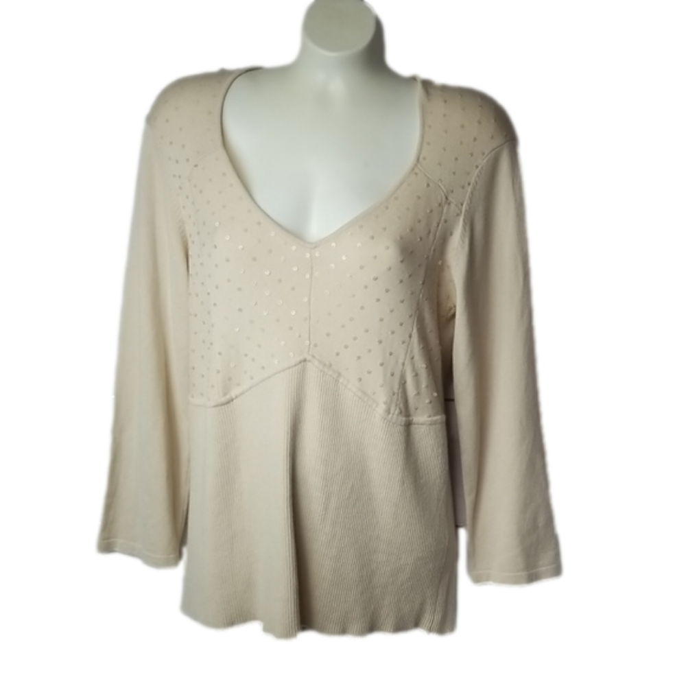 WILLI Smith Long Sleeve Knit Sweater Sequins